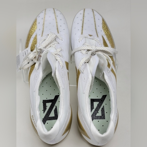 Adidas Adizero Electric Men's Size 8.5 White Gold Football Cleats IE4381 New - Picture 9 of 11